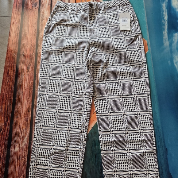 RVCA Monochrome Houndstooth Pants - Picture 1 of 4